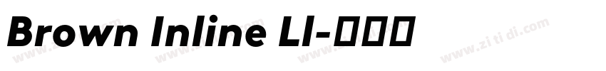 Brown Inline Ll字体转换